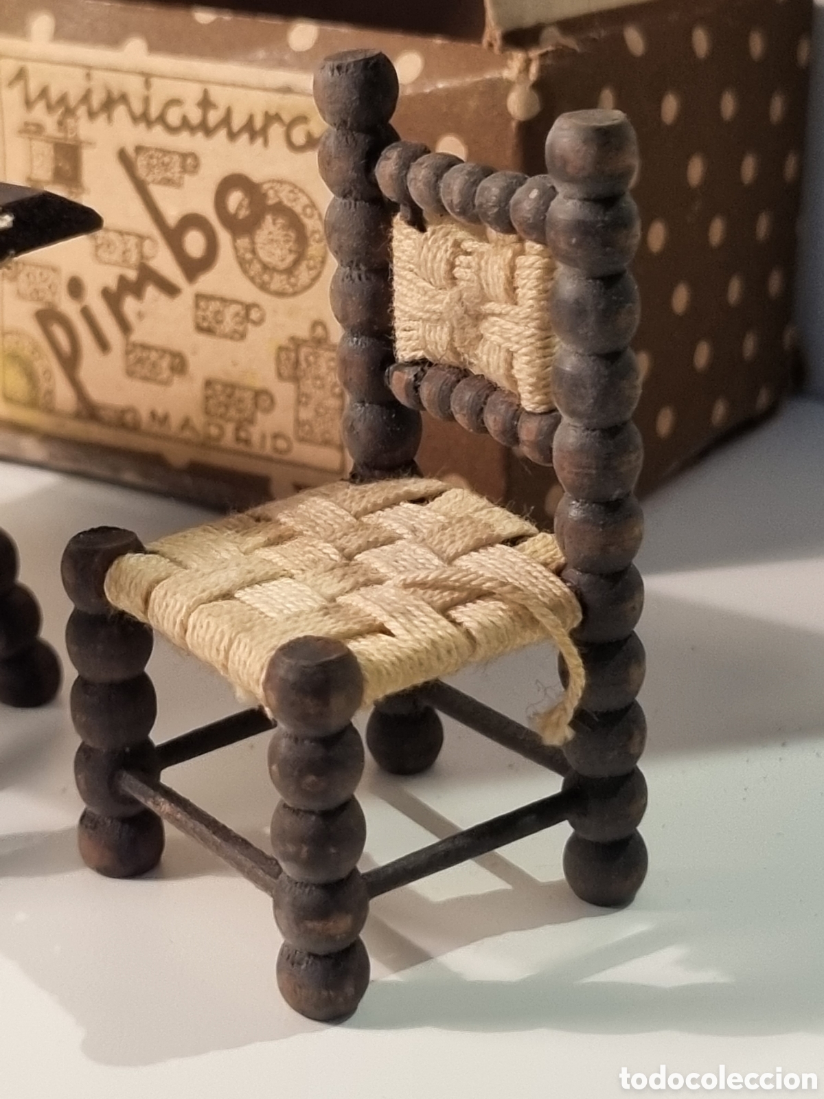 Casas de mu&ntilde;ecas: Conjunto de mesa y sillas Miniaturas Pimbo - Foto 2