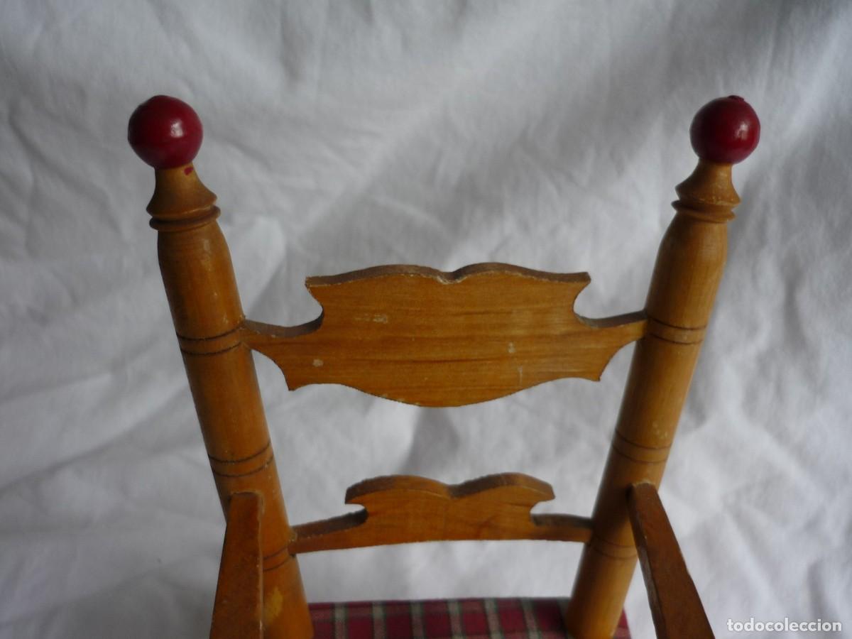Casas de mu&ntilde;ecas: Hamaca para mu&ntilde;eca en madera, con sonido - Foto 3