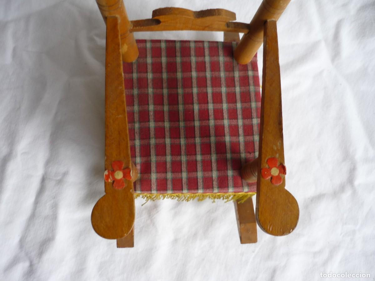 Casas de mu&ntilde;ecas: Hamaca para mu&ntilde;eca en madera, con sonido - Foto 4