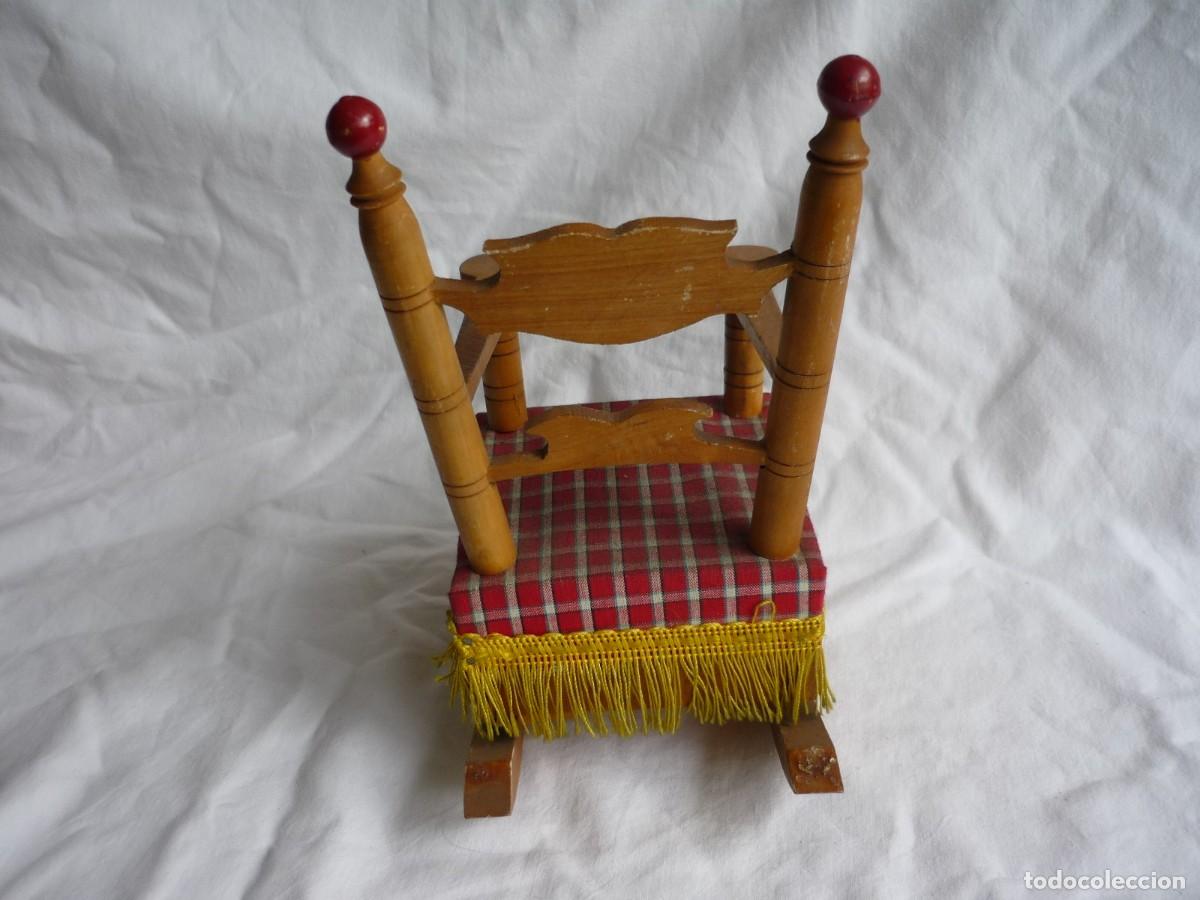 Casas de mu&ntilde;ecas: Hamaca para mu&ntilde;eca en madera, con sonido - Foto 6