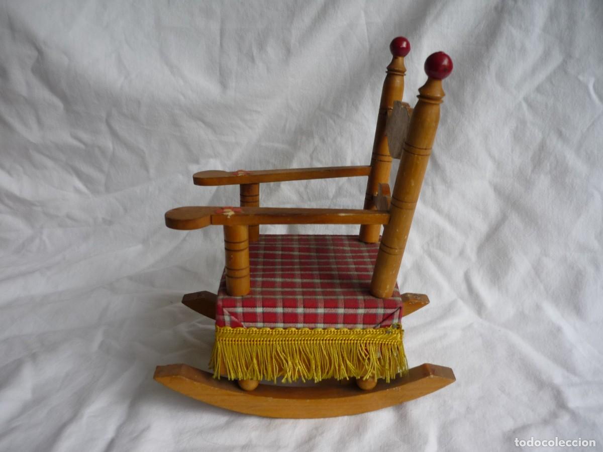 Casas de mu&ntilde;ecas: Hamaca para mu&ntilde;eca en madera, con sonido - Foto 7
