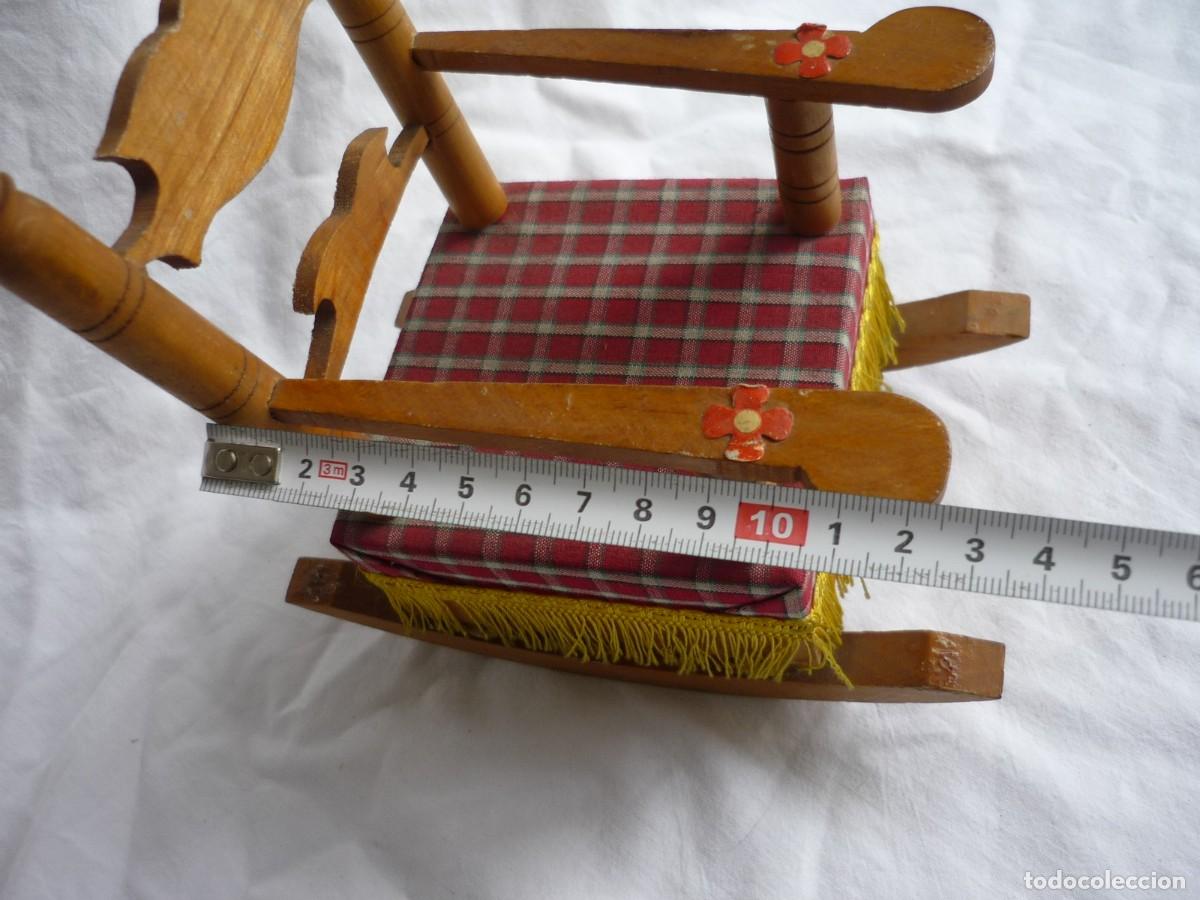 Casas de mu&ntilde;ecas: Hamaca para mu&ntilde;eca en madera, con sonido - Foto 12