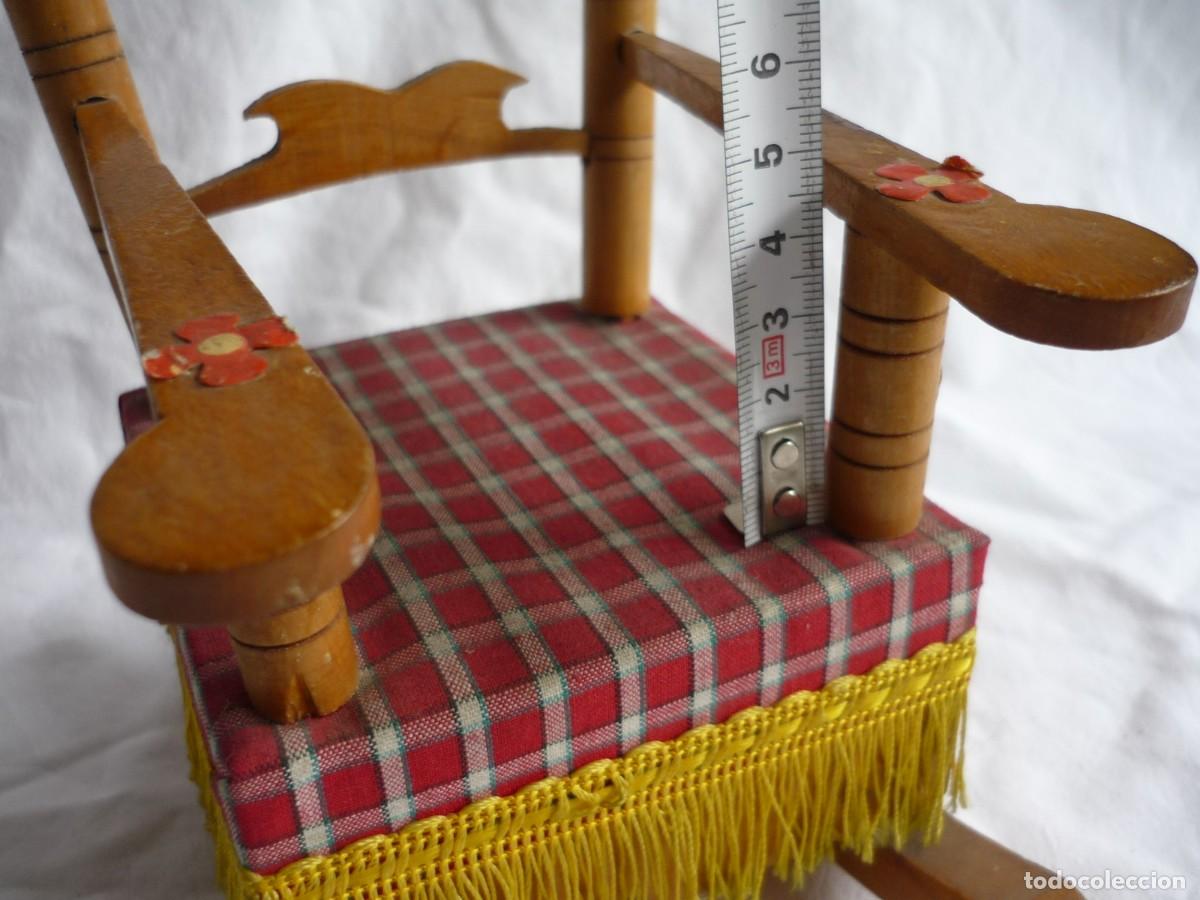Casas de mu&ntilde;ecas: Hamaca para mu&ntilde;eca en madera, con sonido - Foto 14