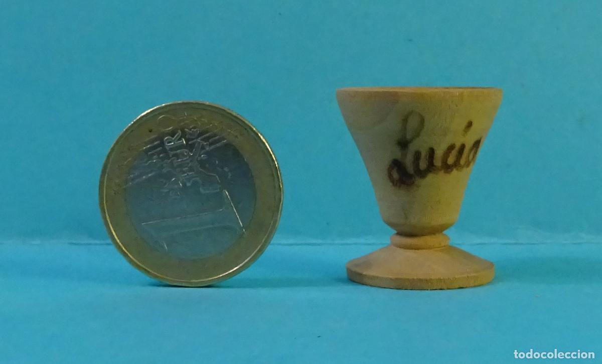 Casas de mu&ntilde;ecas: COPA DE MADERA ALTURA 2,5 CM - Foto 1