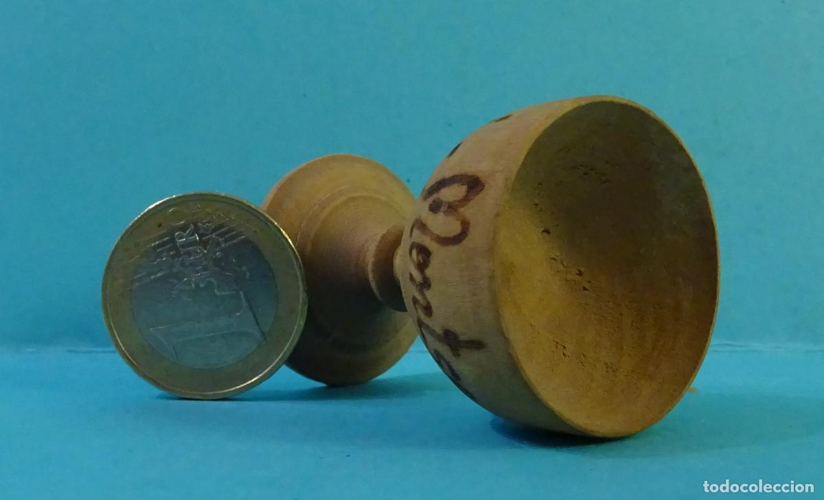 Casas de mu&ntilde;ecas: COPA DE MADERA ALTURA 4,2 CM - Foto 2