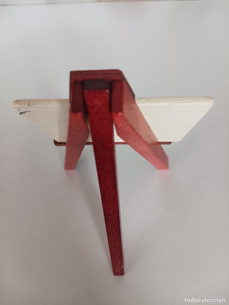 Casas de mu&ntilde;ecas: Complemento para casa de mu&ntilde;ecas CABALLETE DE PINTOR con l&aacute;mina de madera extraible - Foto 3