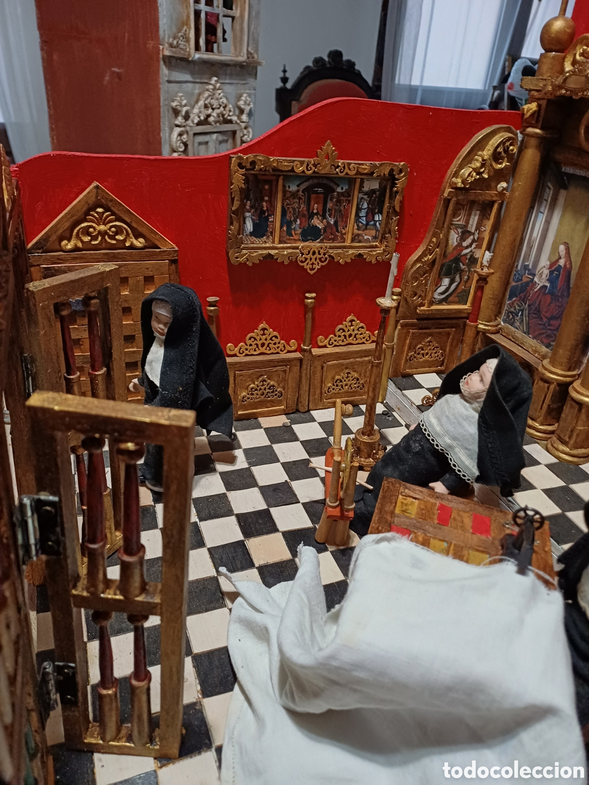 Casas de mu&ntilde;ecas: Convento 1:12,artesanal - Foto 6