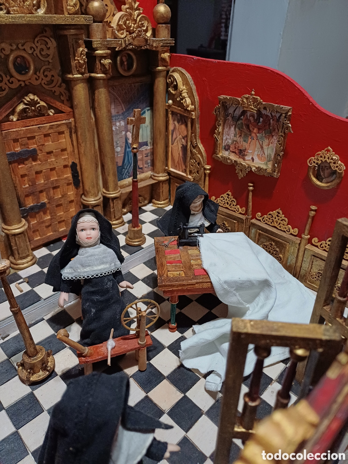 Casas de mu&ntilde;ecas: Convento 1:12,artesanal - Foto 7