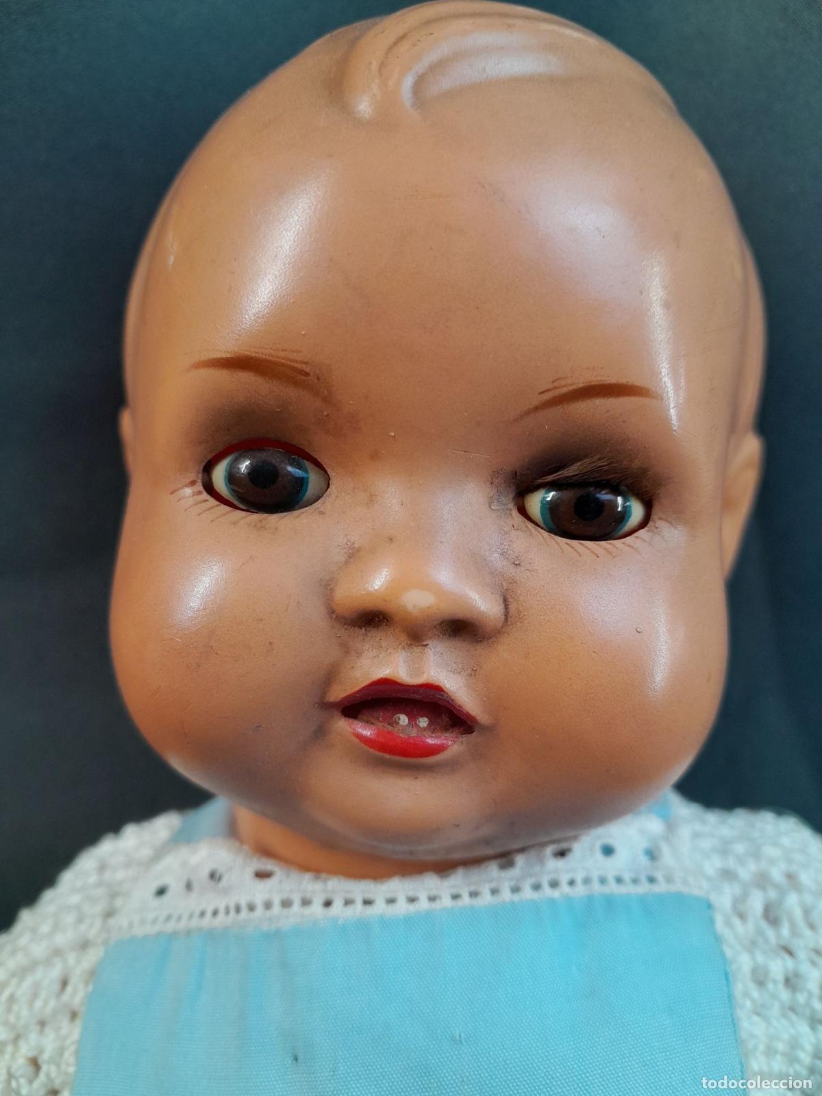Casas de mu&ntilde;ecas: MUNECO BEBE CELULOIDE. DOLL MARCA DIANA. CA 1950 - Foto 2