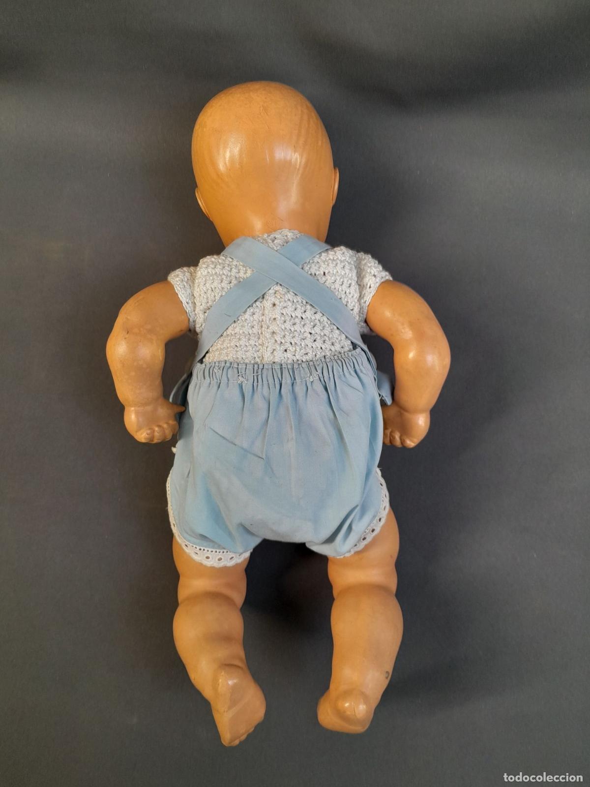 Casas de mu&ntilde;ecas: MUNECO BEBE CELULOIDE. DOLL MARCA DIANA. CA 1950 - Foto 4