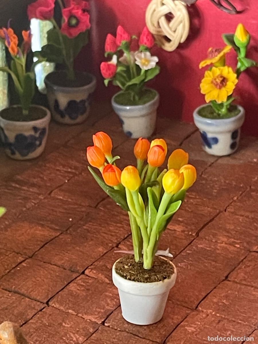 Casas de mu&ntilde;ecas: Tulipanes en miniatura casa de mu&ntilde;ecas - Foto 4