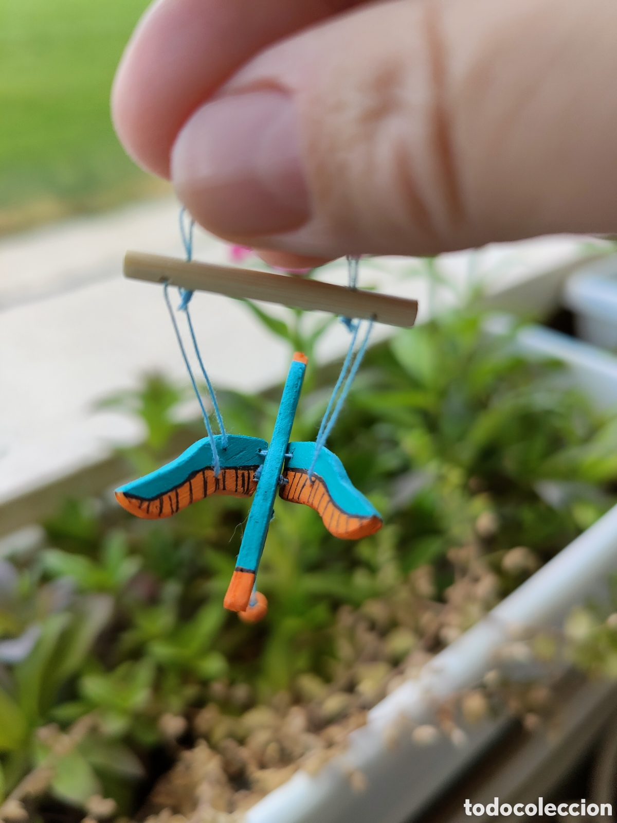 Casas de mu&ntilde;ecas: Movil pato miniatura de madera - Foto 9