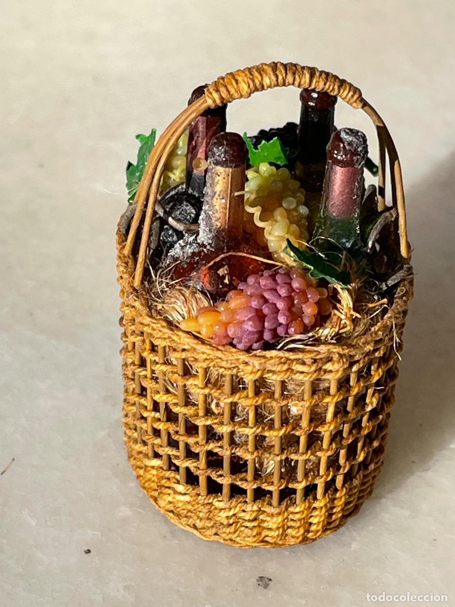 Casas de mu&ntilde;ecas: Cesta de uvas y vino para casa de mu&ntilde;ecas - Foto 16