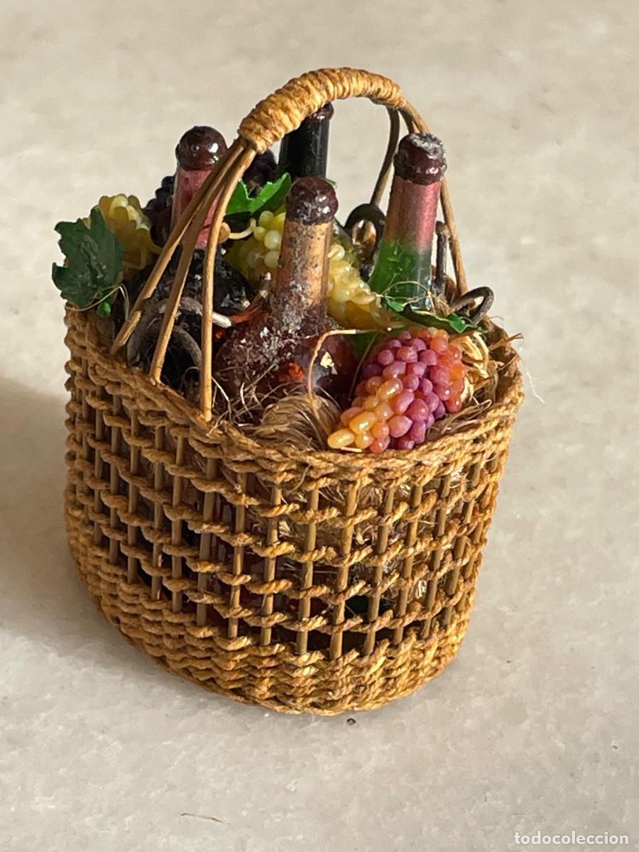 Casas de mu&ntilde;ecas: Cesta de uvas y vino para casa de mu&ntilde;ecas - Foto 24