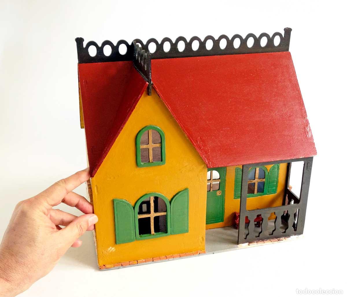 Casas de mu&ntilde;ecas: CASA DE MU&Ntilde;ECAS DE MADERA Y MUEBLES. 32CM - Foto 6