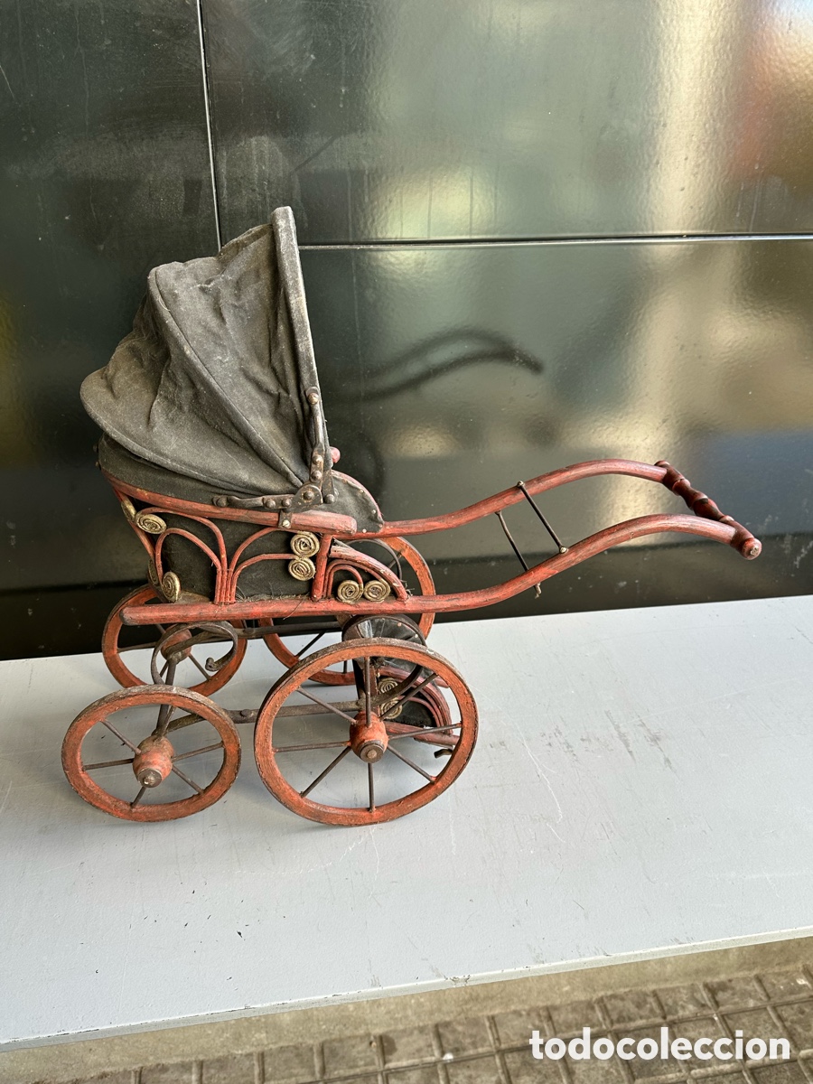 Casas de mu&ntilde;ecas: ANTIGUO CARRITO DE MU&Ntilde;ECAS DE MADERA - Foto 3