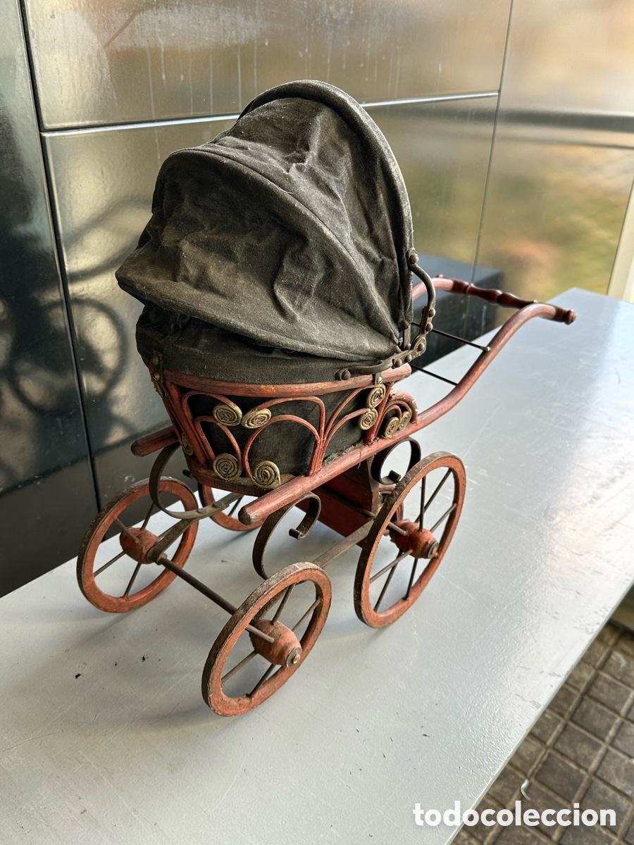 Casas de mu&ntilde;ecas: ANTIGUO CARRITO DE MU&Ntilde;ECAS DE MADERA - Foto 4