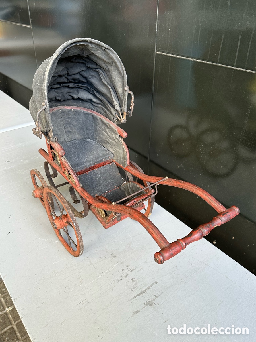 Casas de mu&ntilde;ecas: ANTIGUO CARRITO DE MU&Ntilde;ECAS DE MADERA - Foto 5