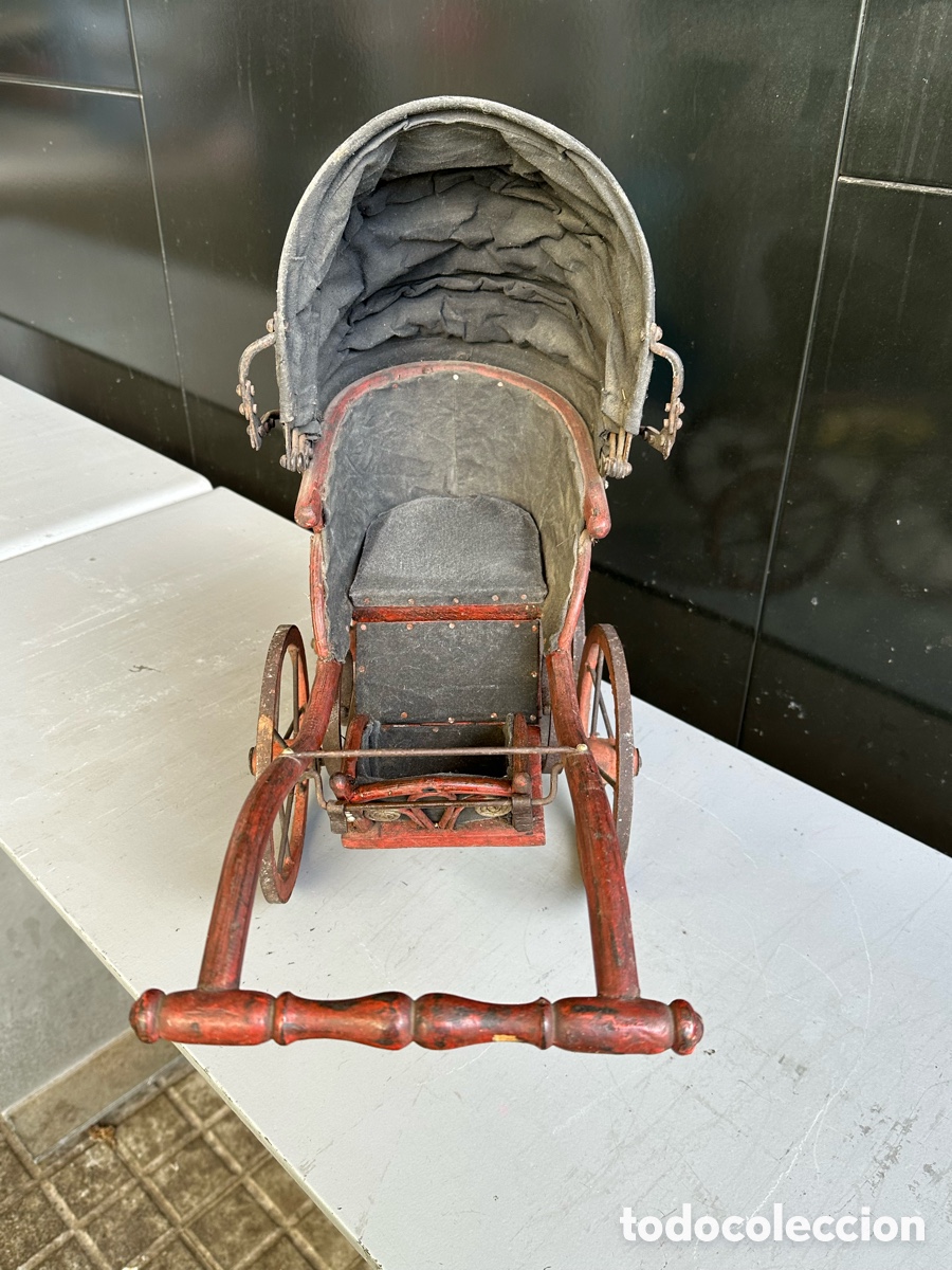 Casas de mu&ntilde;ecas: ANTIGUO CARRITO DE MU&Ntilde;ECAS DE MADERA - Foto 6