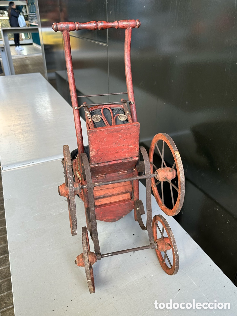 Casas de mu&ntilde;ecas: ANTIGUO CARRITO DE MU&Ntilde;ECAS DE MADERA - Foto 7