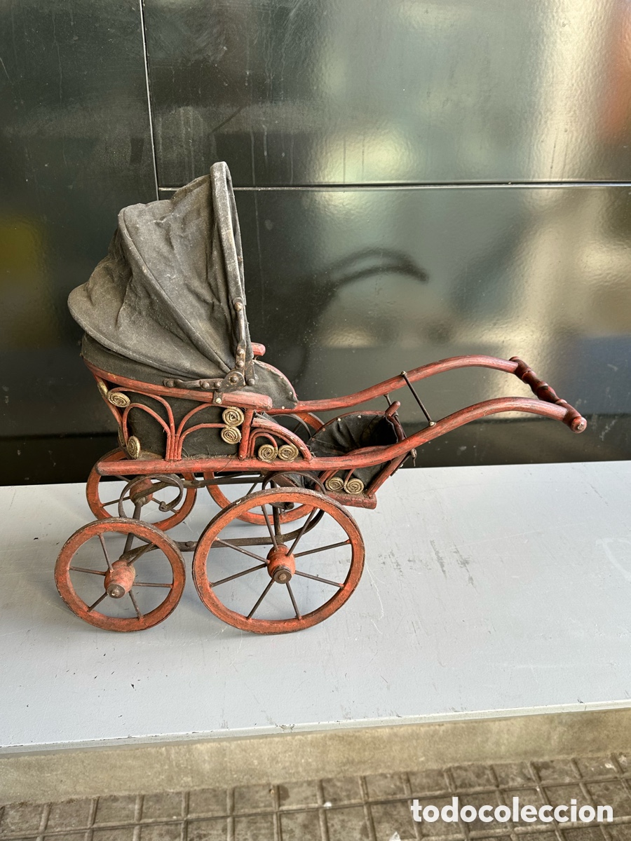 Casas de mu&ntilde;ecas: ANTIGUO CARRITO DE MU&Ntilde;ECAS DE MADERA - Foto 8