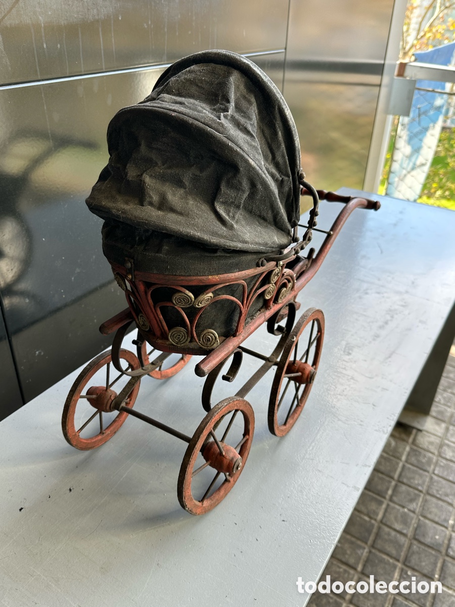 Casas de mu&ntilde;ecas: ANTIGUO CARRITO DE MU&Ntilde;ECAS DE MADERA - Foto 9