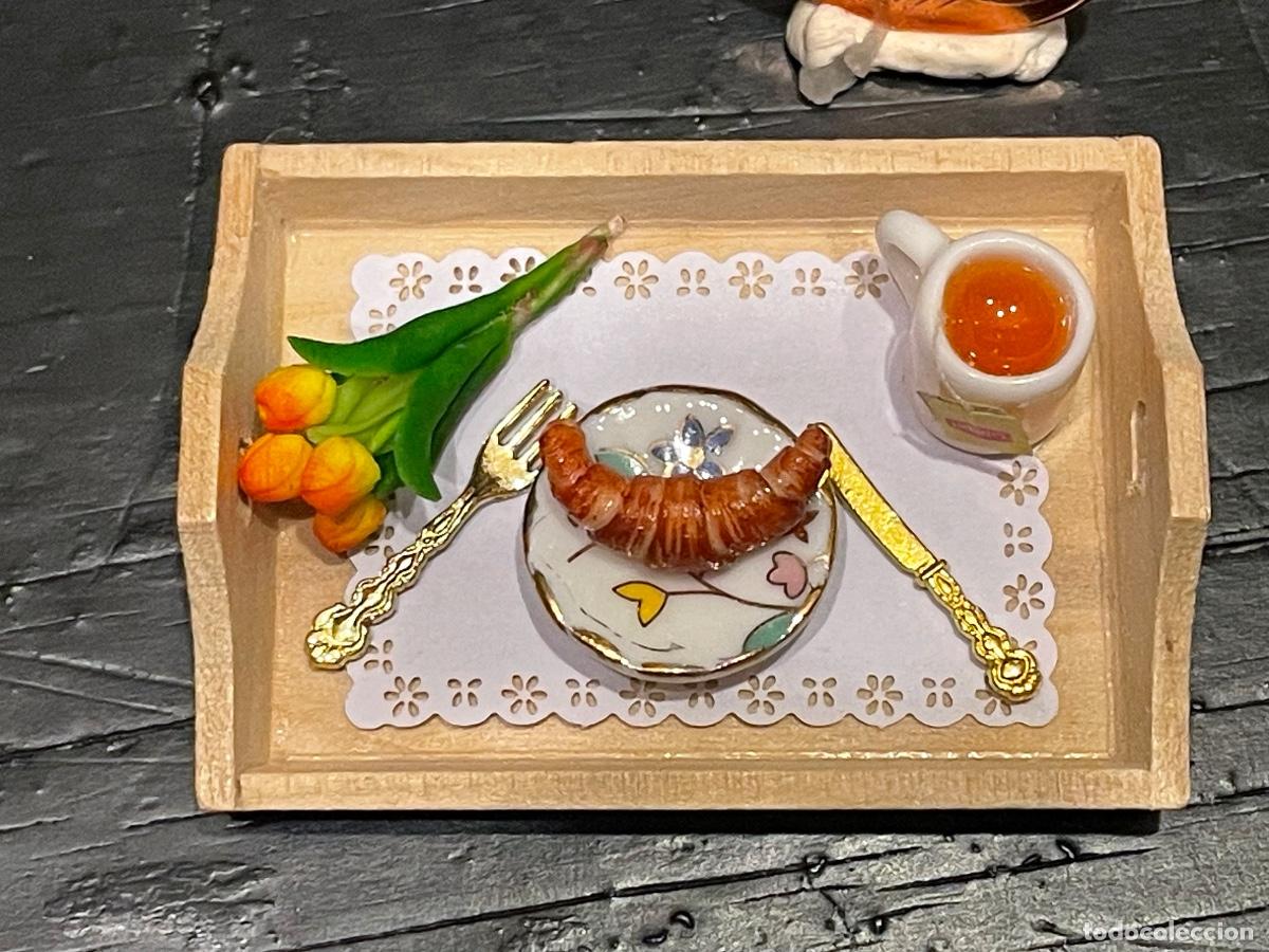 Casas de mu&ntilde;ecas: Bandeja de t&eacute; miniatura casa de mu&ntilde;ecas - Foto 1