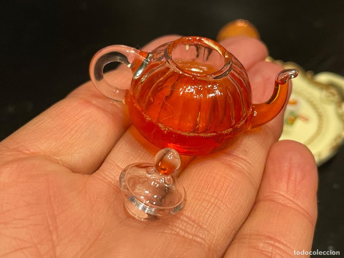 Casas de mu&ntilde;ecas: Tetera de vidrio en miniatura casa de mu&ntilde;ecas - Foto 6