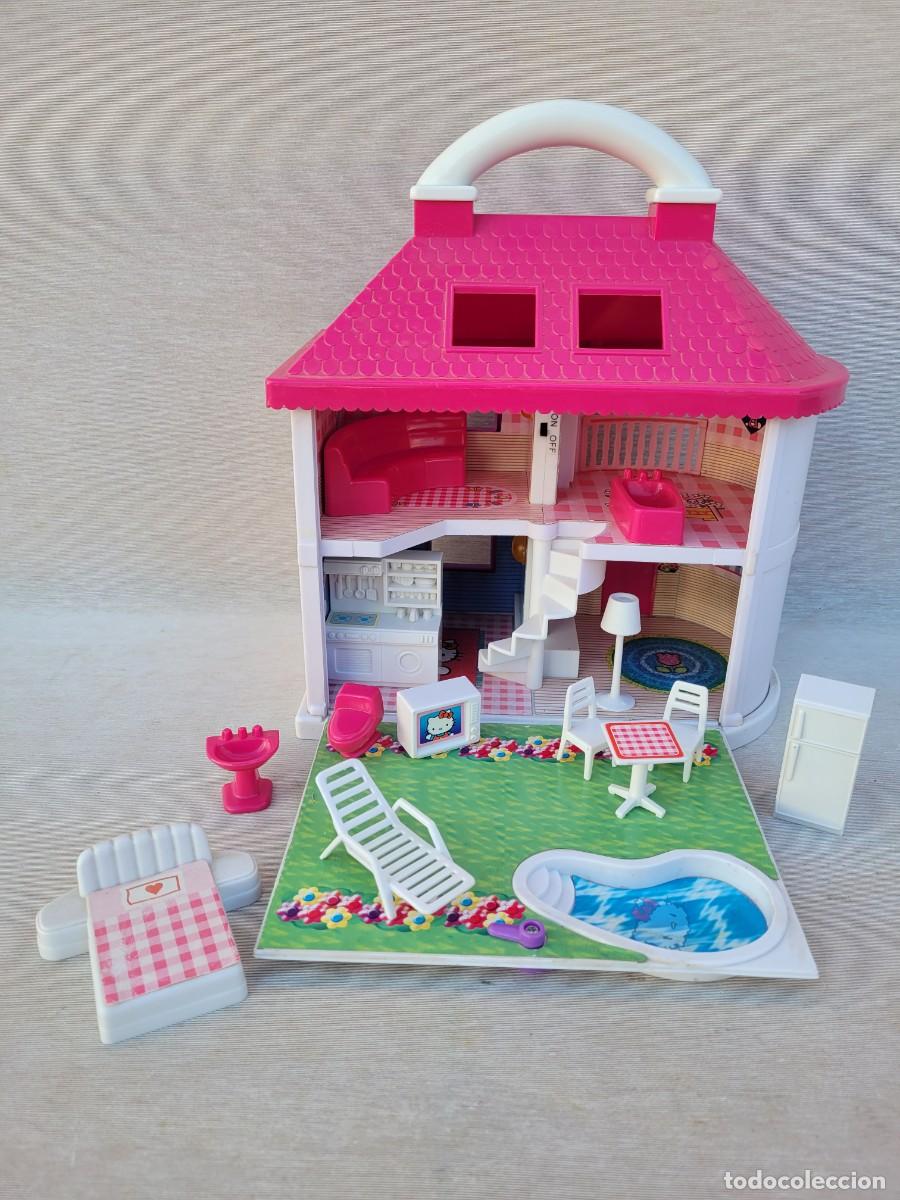 Casas de mu&ntilde;ecas: Casa de Hello Kitty, con accesorios y luz. - Foto 1