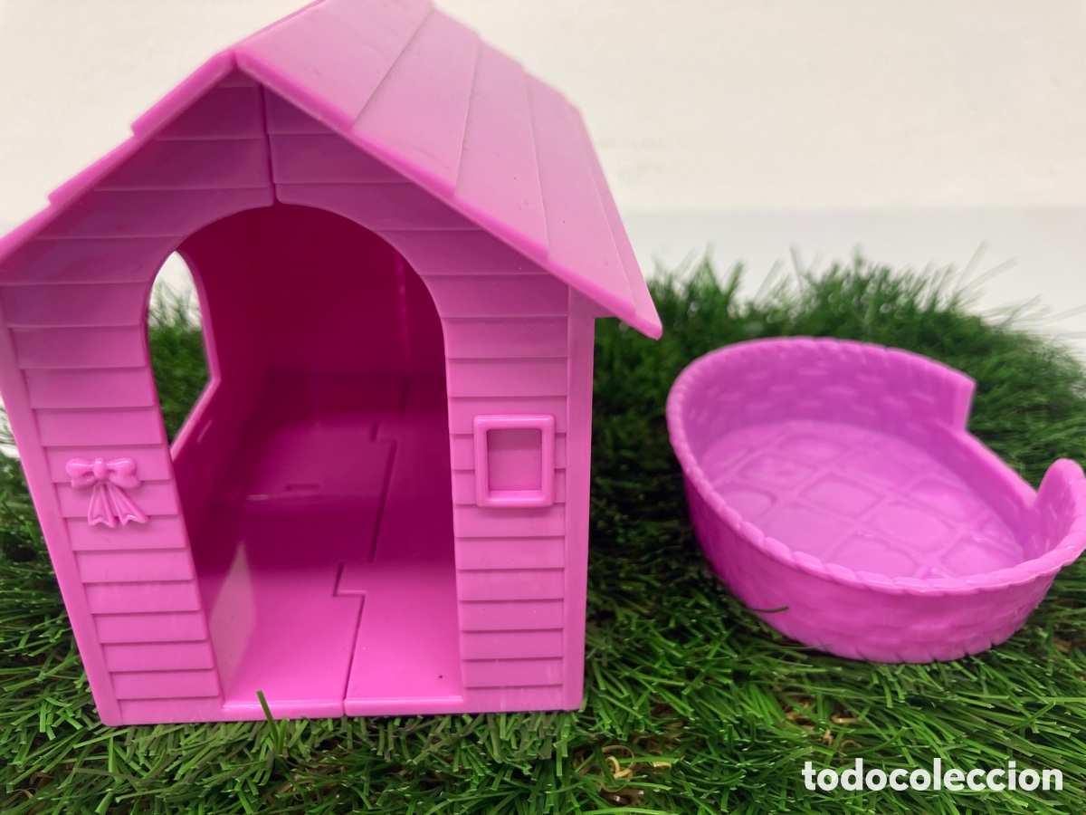Casas de mu&ntilde;ecas: CASETA y CESTA Perros + 2 FIGURAS - SIMBA - - Foto 2