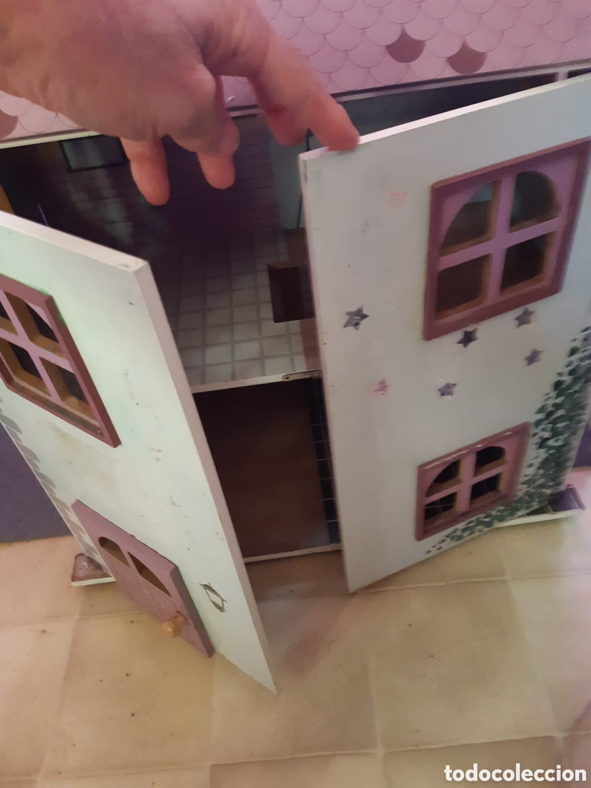 Casas de mu&ntilde;ecas: Casita de madera 2 pisos. - Foto 3