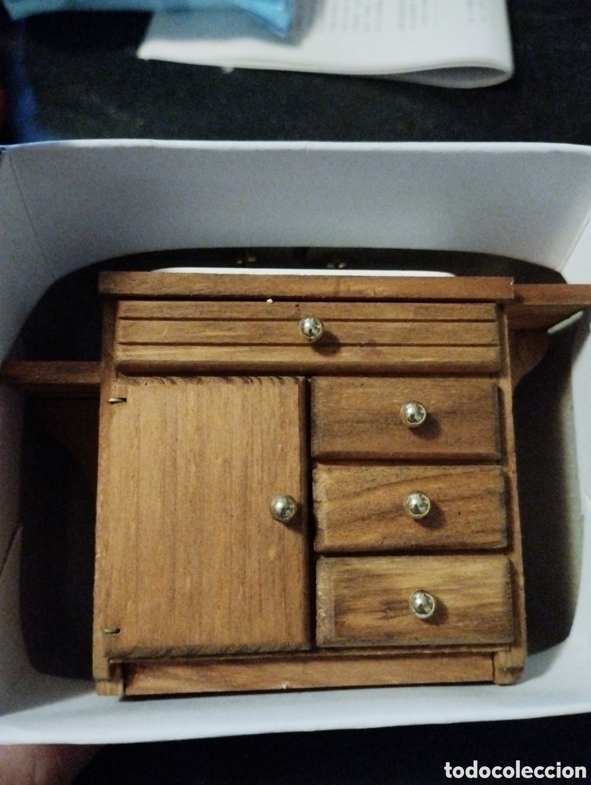 Casas de mu&ntilde;ecas: Mueble lavabo casa de mu&ntilde;ecas. En su caja original. - Foto 2