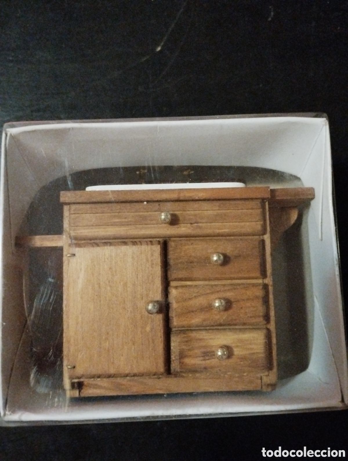 Casas de mu&ntilde;ecas: Mueble lavabo casa de mu&ntilde;ecas. En su caja original. - Foto 1