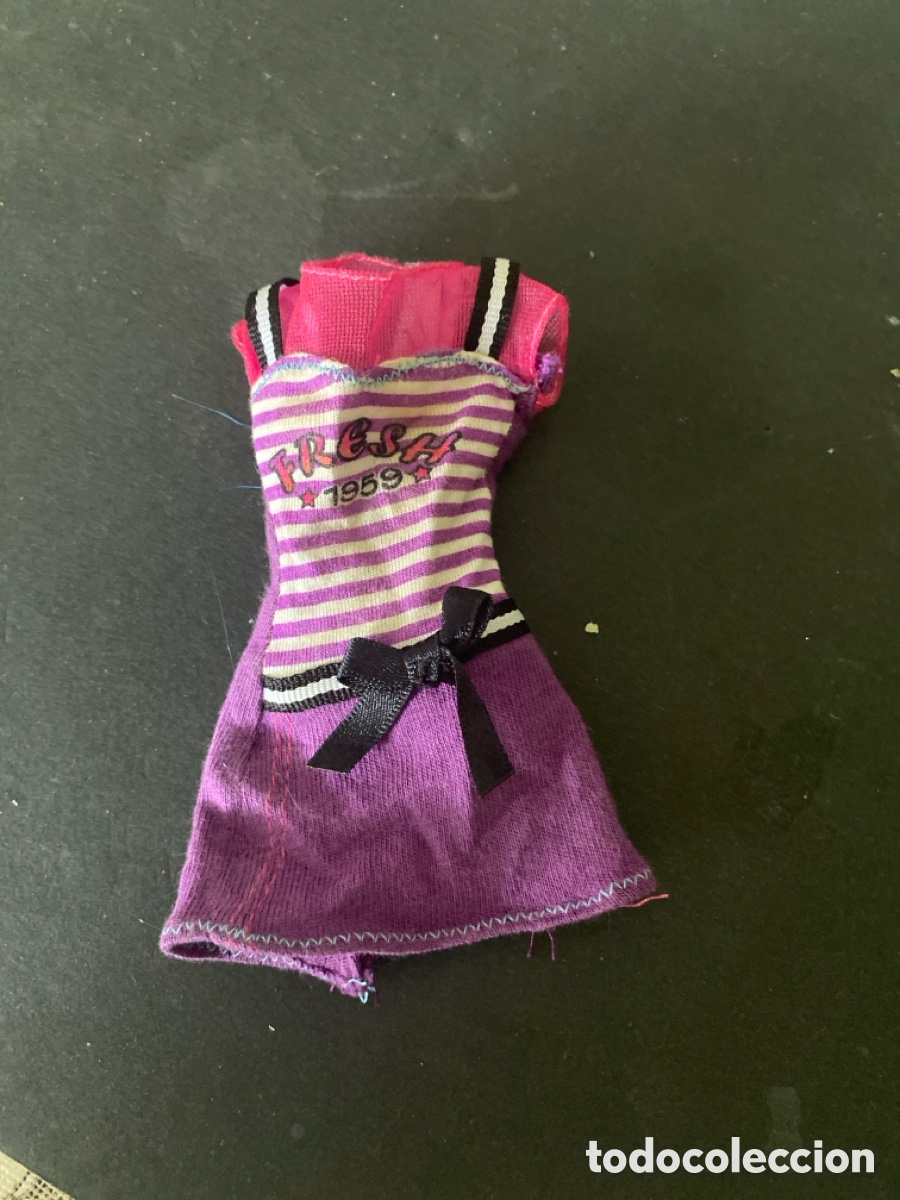 Casas de mu&ntilde;ecas: Vestido morado y rosa Barbie - Foto 1
