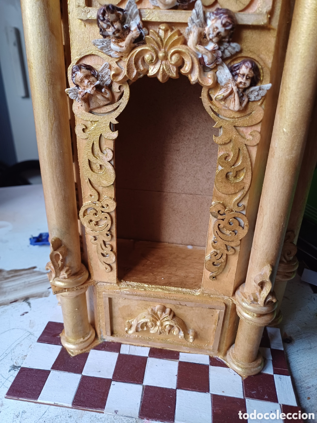 Casas de mu&ntilde;ecas: Diorama retablo barroco - Foto 3