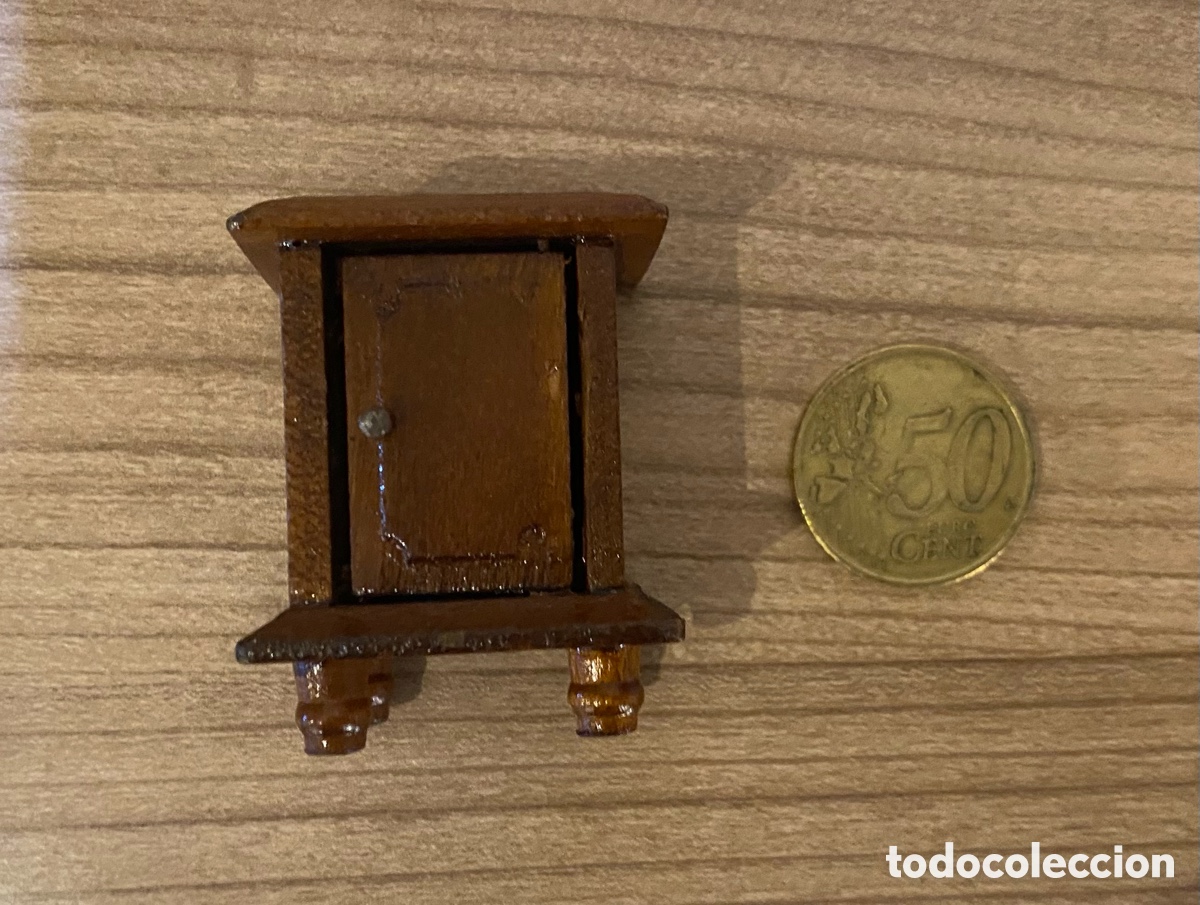 Casas de mu&ntilde;ecas: Set de 7 muebles de madera para casa de mu&ntilde;ecas. - Foto 7