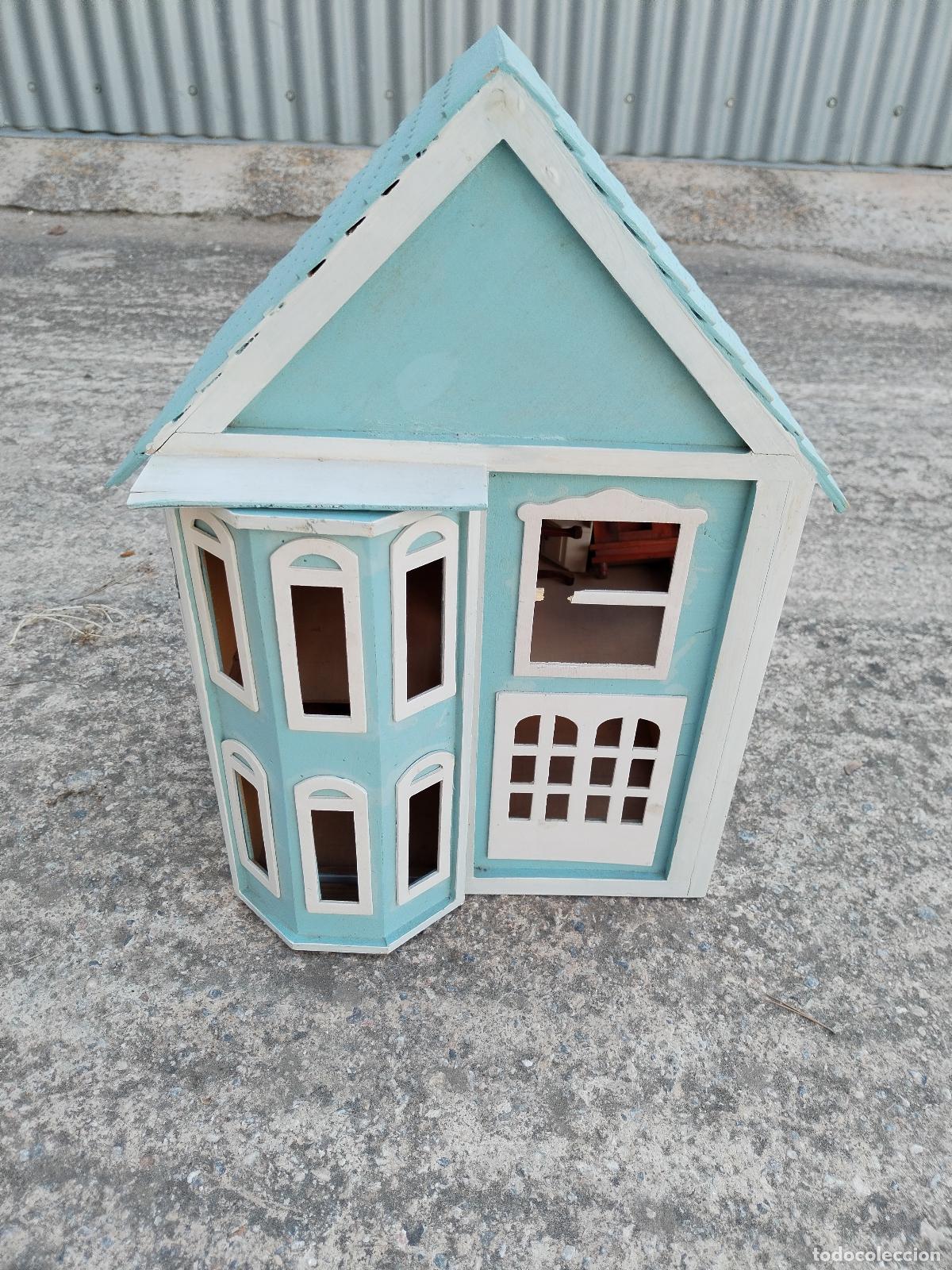 Casas de mu&ntilde;ecas: casa de mu&ntilde;ecas de madera con mobiliario - Foto 11