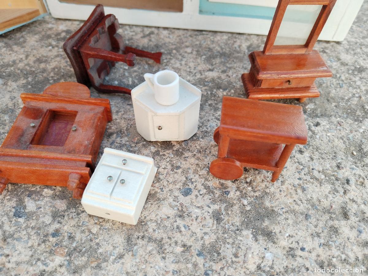 Casas de mu&ntilde;ecas: casa de mu&ntilde;ecas de madera con mobiliario - Foto 12