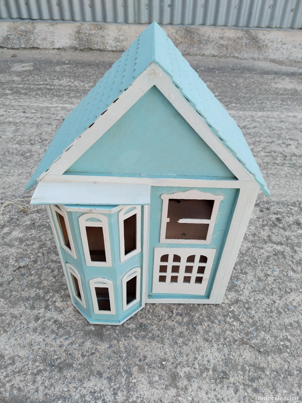 Casas de mu&ntilde;ecas: casa de mu&ntilde;ecas de madera con mobiliario - Foto 15