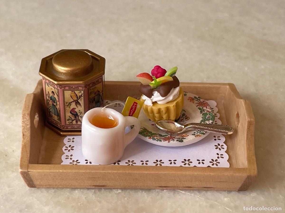 Casas de mu&ntilde;ecas: Bandeja con t&eacute; en miniatura - Foto 8