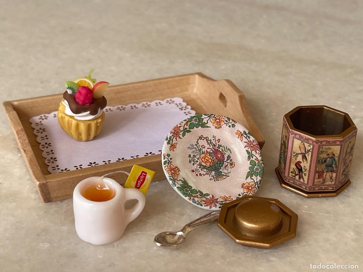 Casas de mu&ntilde;ecas: Bandeja con t&eacute; en miniatura - Foto 9