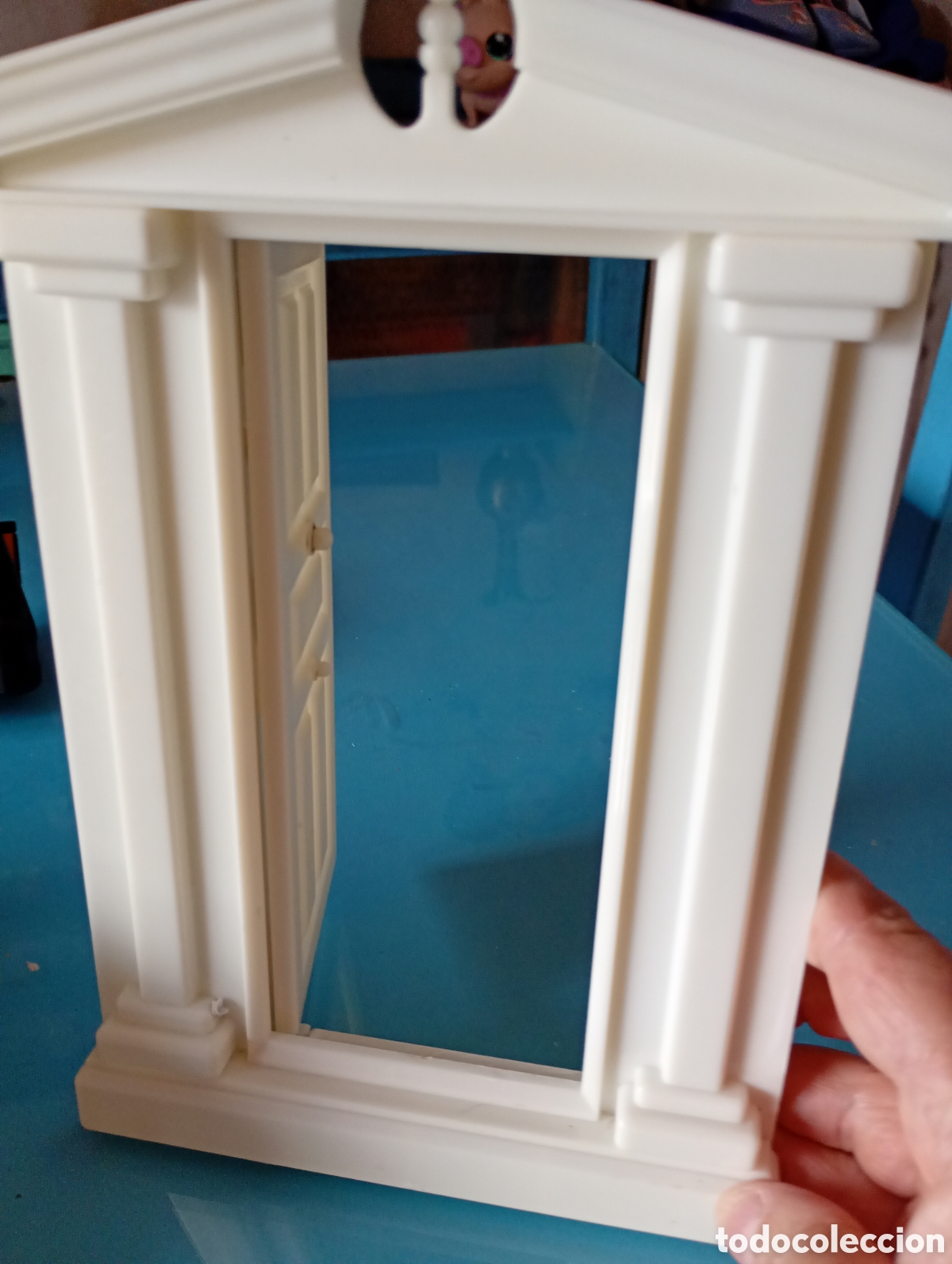 Casas de mu&ntilde;ecas: Puerta miniatura blanca - Foto 2