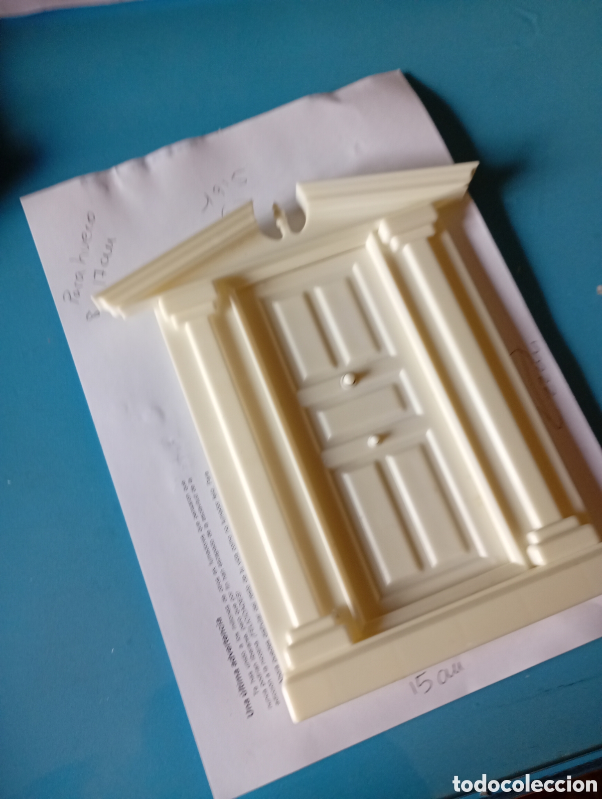 Casas de mu&ntilde;ecas: Puerta miniatura blanca - Foto 1