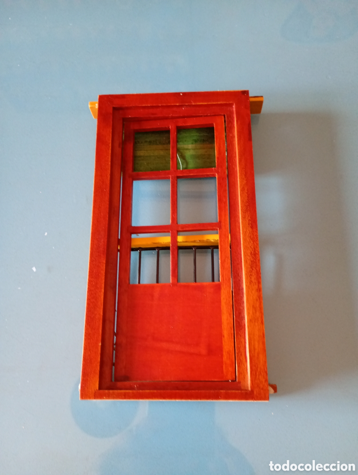 Casas de mu&ntilde;ecas: Puerta de madera miniatura - Foto 7