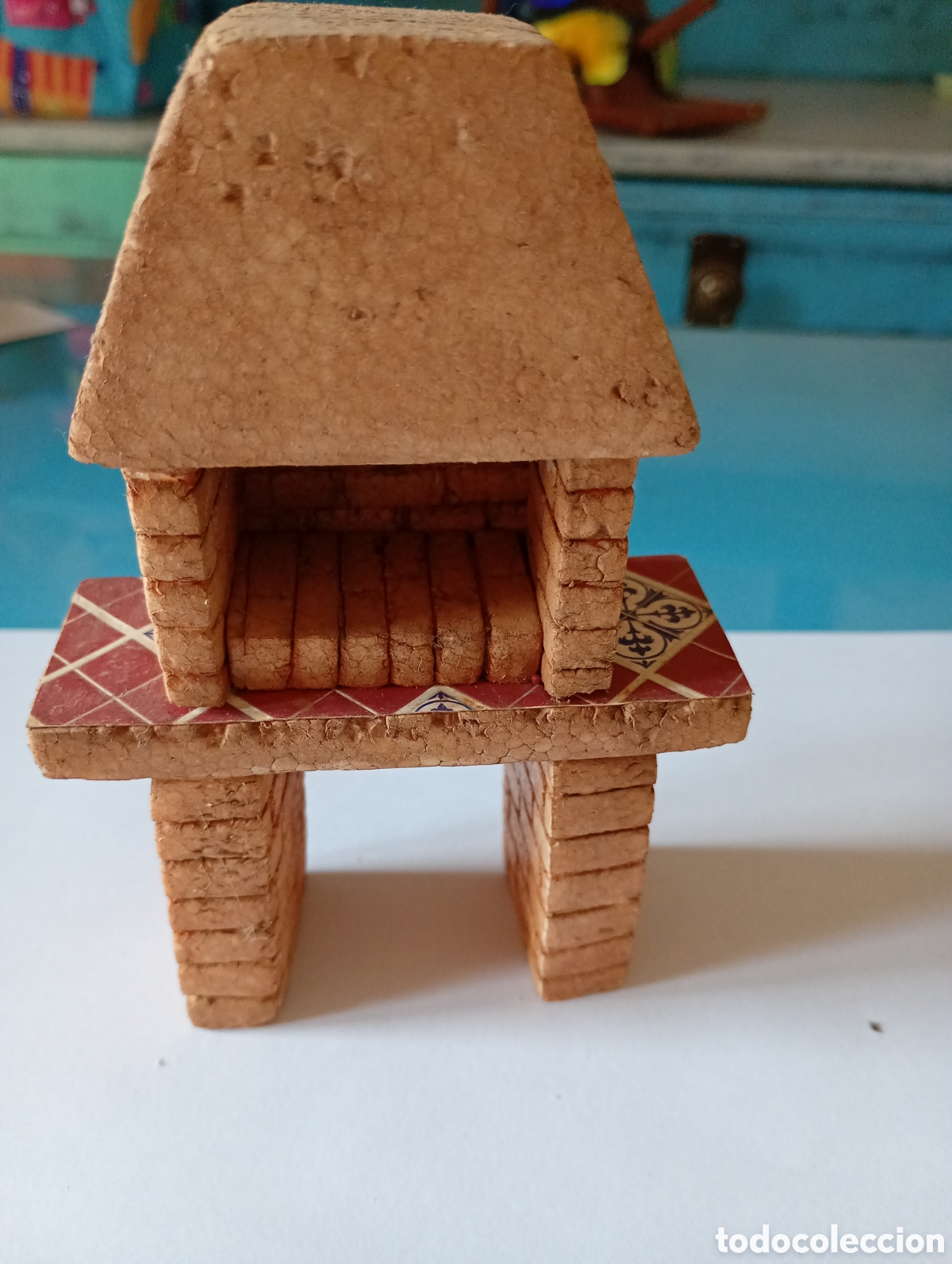 Casas de mu&ntilde;ecas: Barbacoa con le&ntilde;a en miniatura - Foto 1