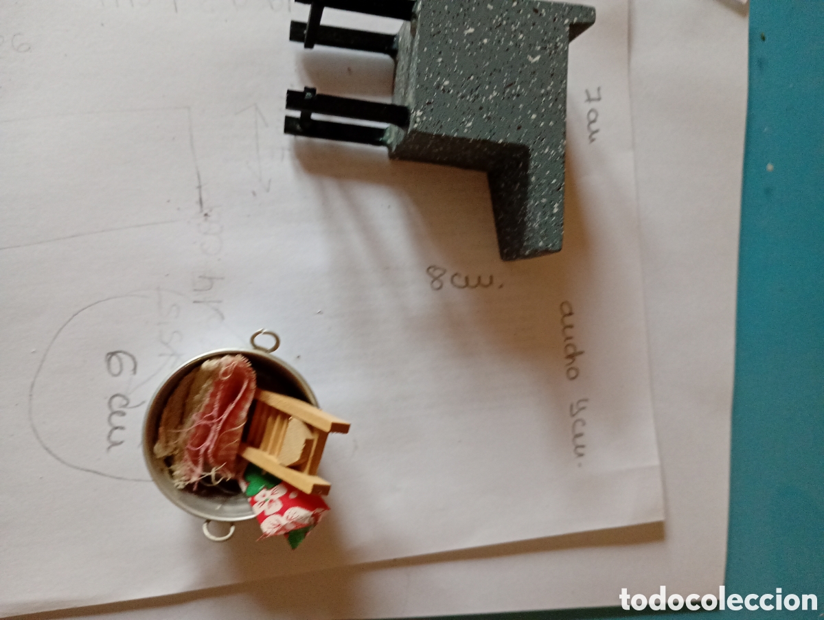 Casas de mu&ntilde;ecas: Pila para lavar ropa en miniatura - Foto 6