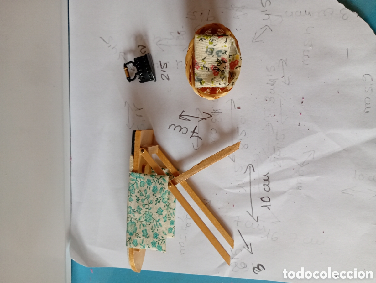 Casas de mu&ntilde;ecas: Tabla de planchar en miniatura - Foto 4