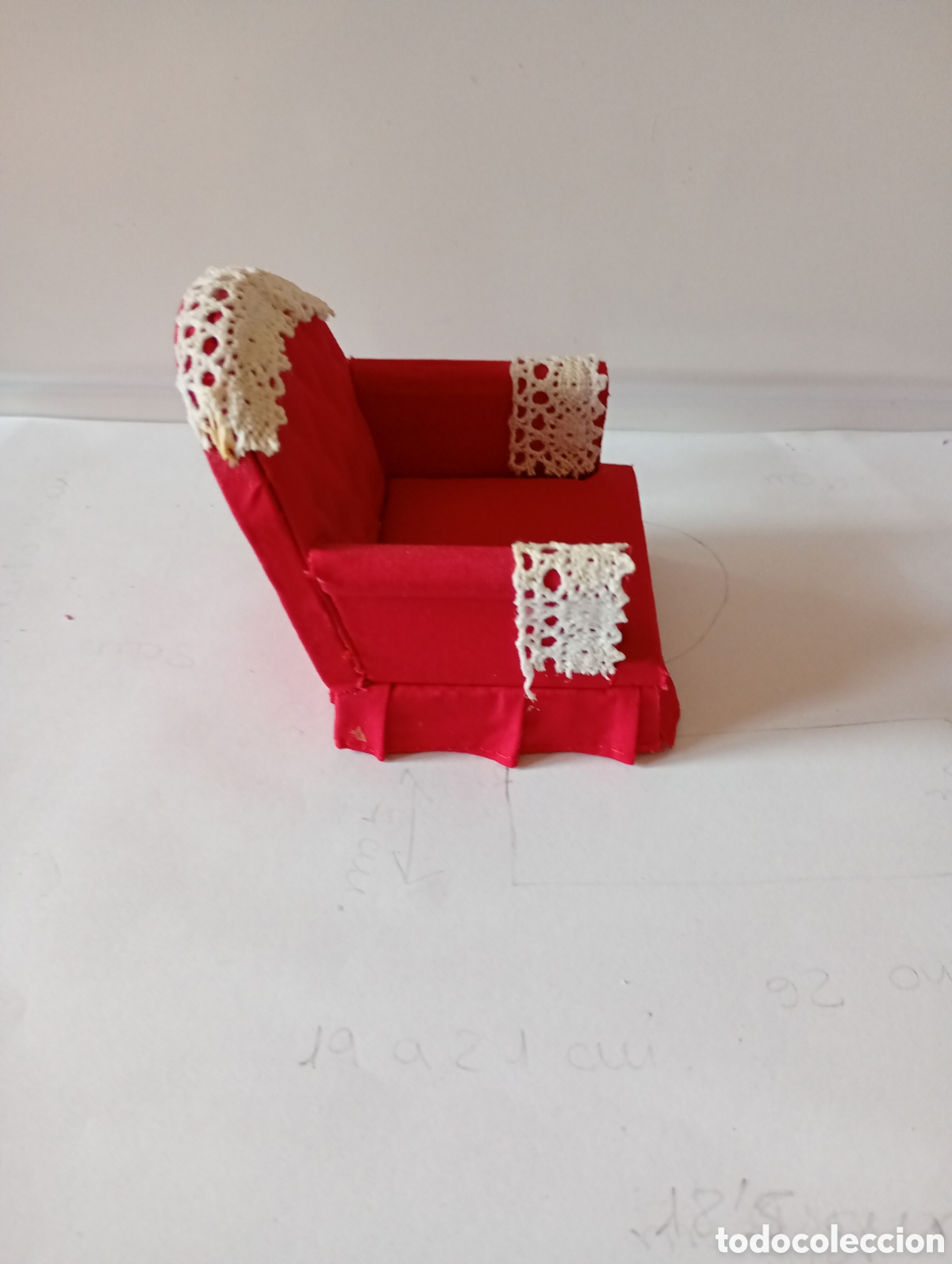 Casas de mu&ntilde;ecas: Sillon, butaca en miniatura - Foto 4