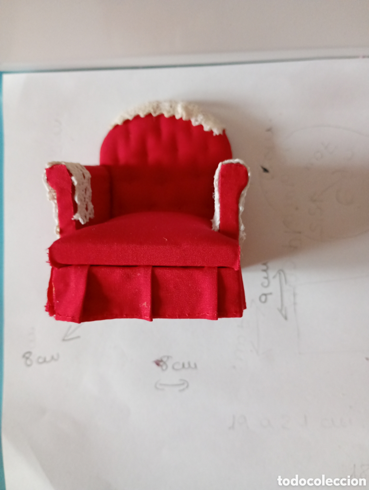 Casas de mu&ntilde;ecas: Sillon, butaca en miniatura - Foto 5