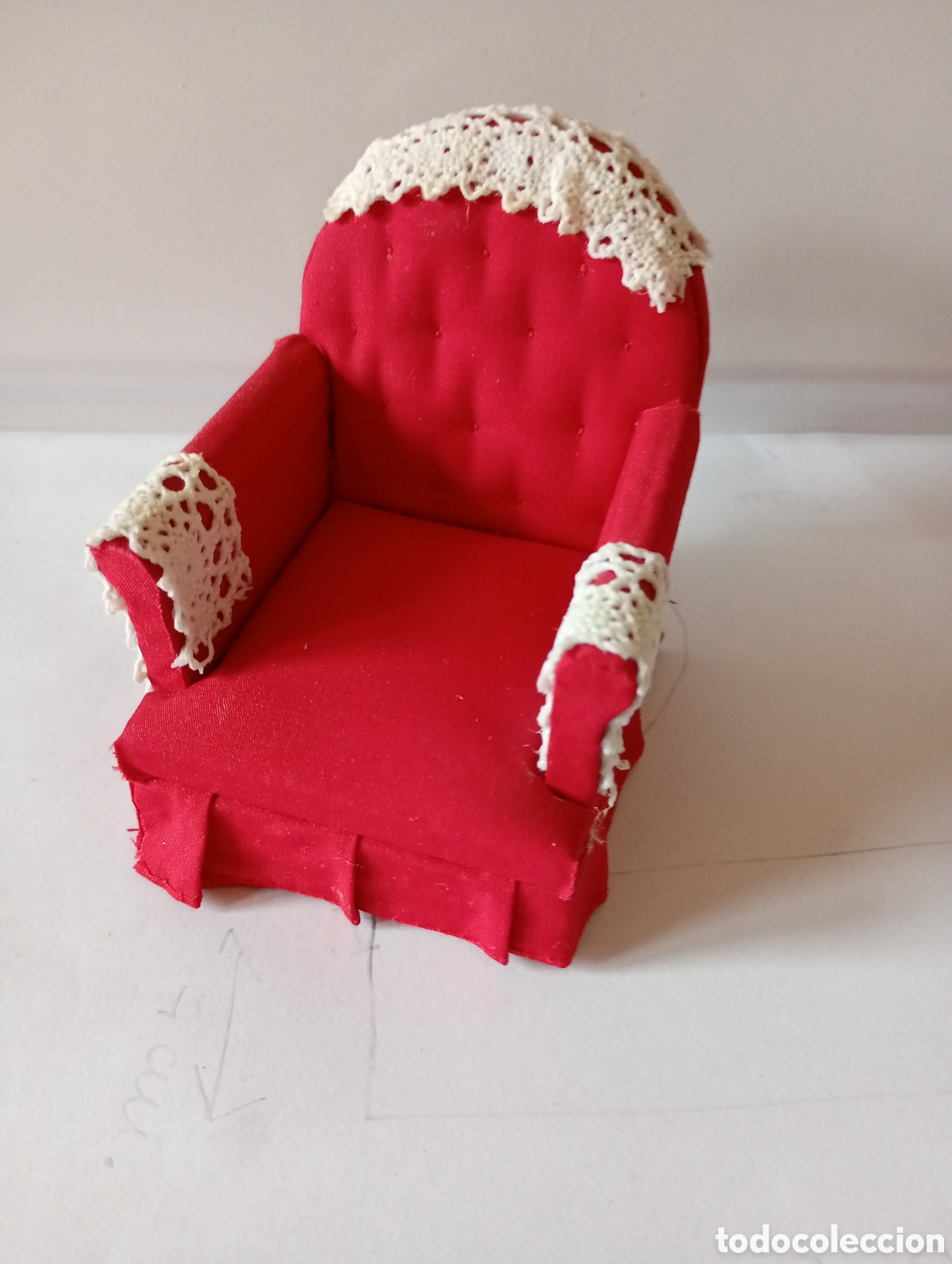 Casas de mu&ntilde;ecas: Sillon, butaca en miniatura - Foto 1